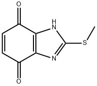 1H-Benzimidazole-4,7-dione,2-(methylthio)-(9CI) 结构式