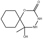 1-Oxa-3,4-diazaspiro[5.5]undecan-2-one,5-hydroxy-5-methyl-(9CI) 结构式