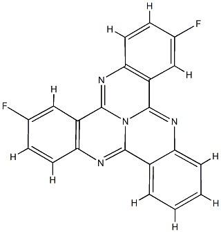 3,8-Difluorotricycloquinazoline 结构式