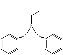 顺-2,3-联苯基-1-丙基氮丙啶 结构式