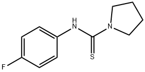 N-(4-fluorophenyl)-1-pyrrolidinecarbothioamide 结构式