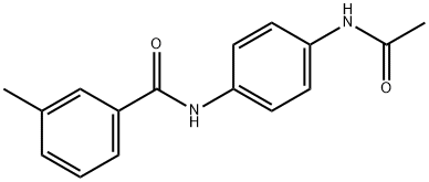 N-[4-(acetylamino)phenyl]-3-methylbenzamide 结构式