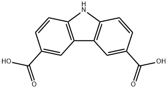 3,6-咔唑二羧酸 结构式