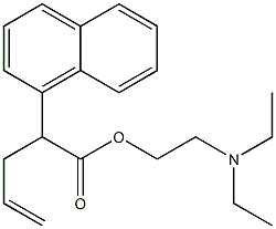 α-Allyl-1-naphthaleneacetic acid 2-(diethylamino)ethyl ester 结构式
