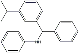 3-(1-Methylethyl)-N,α-diphenylbenzenemethanamine 结构式
