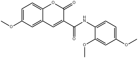 N-(2,4-dimethoxyphenyl)-6-methoxy-2-oxo-2H-chromene-3-carboxamide 结构式