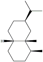 (1S,4aβ)-Decahydro-1β,8aβ-dimethyl-7β-(1-methylethyl)naphthalene 结构式