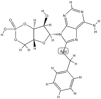 8-Benzylthio-camp 结构式