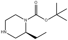 (S)-1-N-Boc-2-乙基哌嗪 结构式