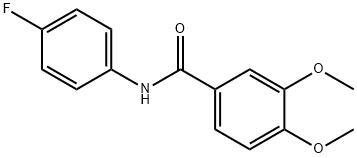 N-(4-fluorophenyl)-3,4-dimethoxybenzamide 结构式