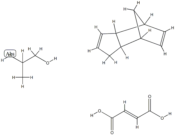 (2E)-2-丁二酸与1,2-丙二醇和3A,4,7,7A-四氢-4,7-亚甲基-1H-茚的聚合物 结构式