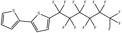 5-Tridecafluorohexyl-2,2′-bithiophene 结构式