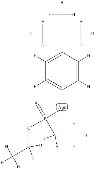 Ethyldithiophosphonic acid=S-[4-(1,1-dimethylethyl)phenyl]O-ethyl ester 结构式