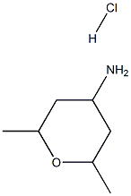 2H-Pyran-4-amine,tetrahydro-2,6-dimethyl-, hydrochloride (1:1) 结构式