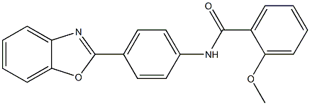 N-[4-(1,3-benzoxazol-2-yl)phenyl]-2-(methyloxy)benzamide 结构式