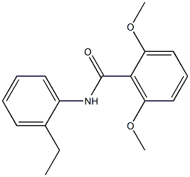 N-(2-ethylphenyl)-2,6-dimethoxybenzamide 结构式