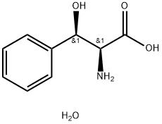 DL-苏-3-苯基丝氨酸水合物 结构式
