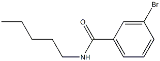 3-溴-N-戊基苯甲酰胺 结构式