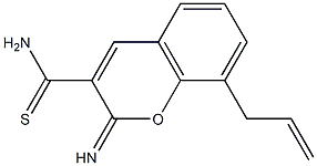 8-allyl-2-imino-2H-chromene-3-carbothioamide 结构式