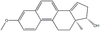 3-Methoxy-1,3,5(10),6,8,14-estrahexen-17β-ol 结构式