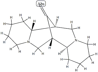 (7S)-1,3,4,7,7aα,8,9,10,11,13,14,14aβ-Dodecahydro-7α,14α-methano-2H,6H-dipyrido[1,2-a:1',2'-e][1,5]diazocin-15-one 结构式