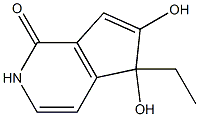 1H-Cyclopenta[c]pyridin-1-one,5-ethyl-2,5-dihydro-5,6-dihydroxy-(9CI) 结构式