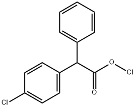 2-邻氯苯基-2-对氯苯基乙酸 结构式