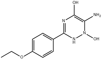 1,2,4-Triazin-5-ol,6-amino-3-(4-ethoxyphenyl)-1,2-dihydro-1-hydroxy-(9CI) 结构式