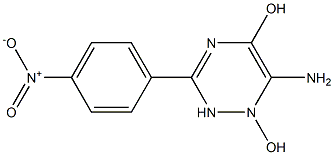 1,2,4-Triazin-5-ol,6-amino-1,2-dihydro-1-hydroxy-3-(4-nitrophenyl)-(9CI) 结构式