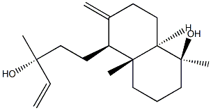(13R)-19-Norlabda-8(17),14-diene-4β,13-diol 结构式