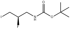 (R)-叔-丁基 (2-氟-3-碘丙基)氨基甲酯 结构式