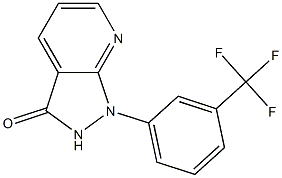 1,2-Dihydro-1-(α,α,α-trifluoro-m-tolyl)-3H-pyrazolo[3,4-b]pyridin-3-one 结构式