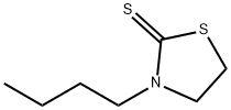 3-丁基-2-噻唑烷硫酮 结构式