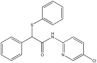 N-(5-chloropyridin-2-yl)-2-phenyl-2-(phenylsulfanyl)acetamide 结构式