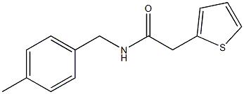 N-[(4-甲基苯基)甲基]-2-(噻吩-2-基)乙酰胺 结构式