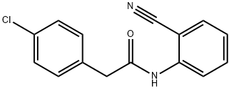 2-(4-chlorophenyl)-N-(2-cyanophenyl)acetamide 结构式