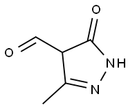 1H-Pyrazole-4-carboxaldehyde,4,5-dihydro-3-methyl-5-oxo-(9CI) 结构式