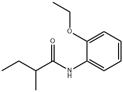 N-(2-ethoxyphenyl)-2-methylbutanamide 结构式