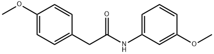N-(3-methoxyphenyl)-2-(4-methoxyphenyl)acetamide 结构式