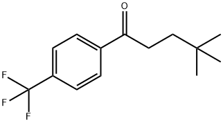 4,4-diMethyl-1-(4-(trifluoroMethyl)phenyl)pentan-1-one 结构式