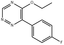 1,2,4-Triazine,5-ethoxy-6-(4-fluorophenyl)-(9CI) 结构式