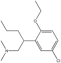 5-Chloro-2-ethoxy-N,N-dimethyl-β-propylbenzeneethanamine 结构式