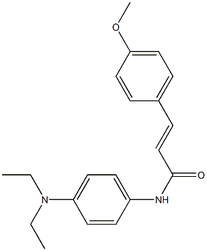 N-[4-(diethylamino)phenyl]-3-(4-methoxyphenyl)acrylamide 结构式