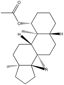 1β-Acetoxy-5α-androstane 结构式