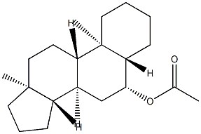 6β-Acetoxy-5α-androstane 结构式