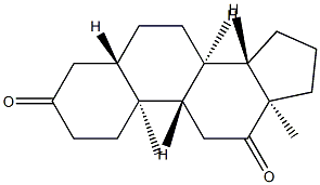 5α-Androstane-3,12-dione 结构式