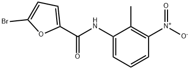 5-bromo-N-(2-methyl-3-nitrophenyl)-2-furamide 结构式