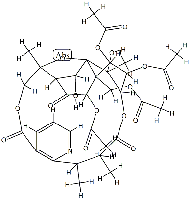 (1ξ,2ξ,3ξ,4ξ,5ξ,7ξ,6ξ,9ξ,10ξ,11ξ,24ξ,25ξ)-6-O-Deacetylevonine 结构式