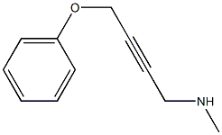 2-Butyn-1-amine,N-methyl-4-phenoxy-(9CI) 结构式