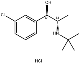 （1R，2S）-赤二氢安非他酮盐酸盐 结构式